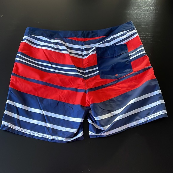 Men’s Express Bathing Suit, Red/White/Blue, XL. - Picture 2 of 2